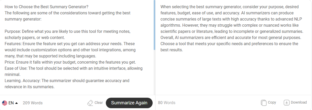 Real Examples Of Summary GeneratorΒ Real Examples Of Summary GeneratorΒ