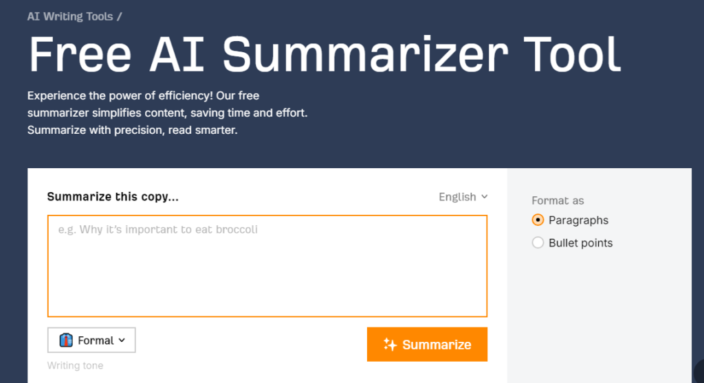 Ahrefs Summarizing tool Ahrefs Summarizing tool