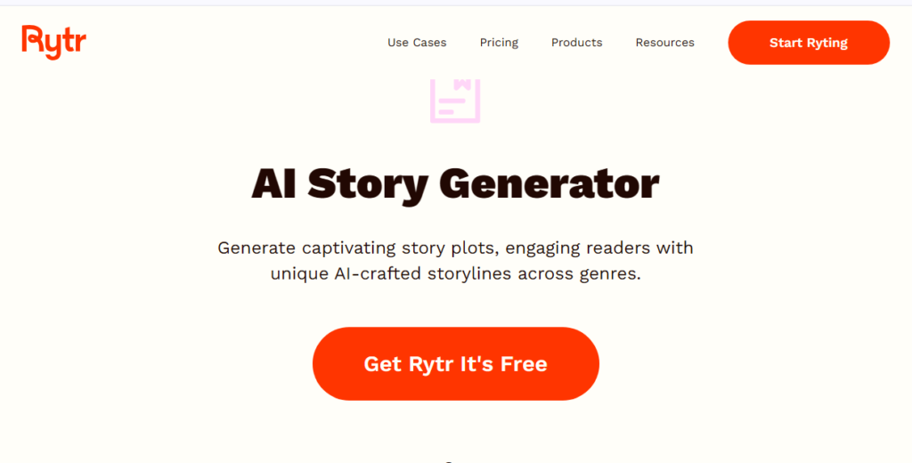 AI story generator by Rytr AI story generator by Rytr